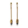 Boucles d'oreilles tube écrous noir Oh la la !