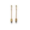 Boucles d'oreilles tube écrous noir Oh la la !