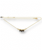Collier ras du cou écrous noir Oh la la ! - vu de près.