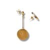 Boucles d'oreilles pièces de monnaie dépareillées 5 centimes