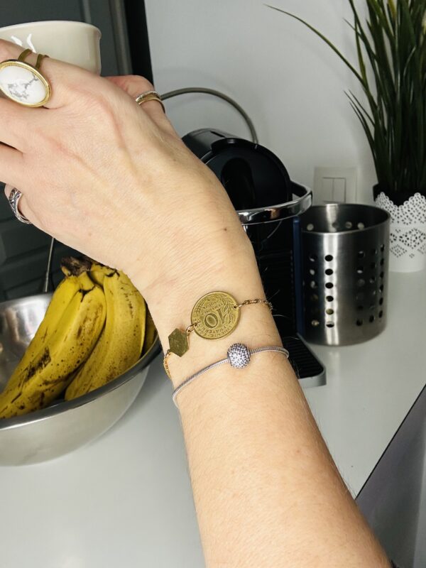 Bracelet pièce 10 centimes de franc