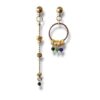 Boucles d'oreilles dépareillées noir de la collection Oh la la !