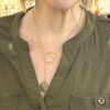 Collier cravate pièce de 10 centimes de francs