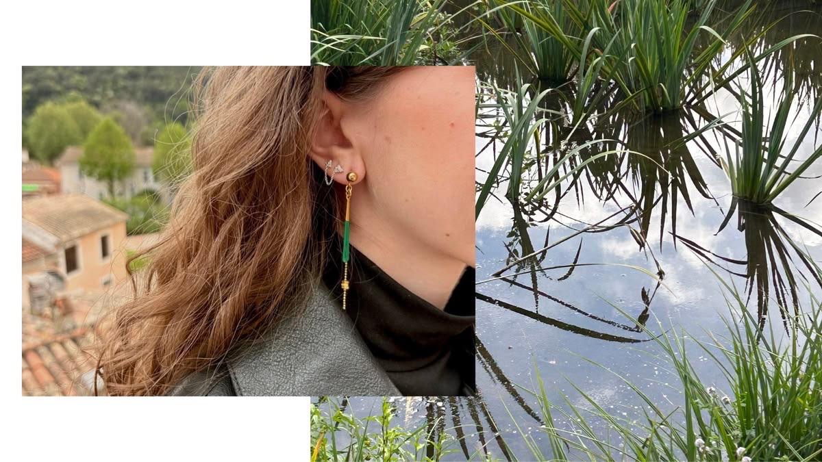 boules d'oreilles émaillées