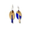 BO EMAIL OVAL BLEU Boucles d'oreilles écrous émail oval bleu Oh la la !