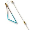 BO EMAIL TRIANGLE TURQ DET 2 Boucles d'oreilles écrous triangle émail turquoise Oh la la !