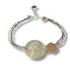 Bracelet pièce 10 centimes de francs double