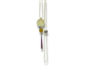 Collier sautoir pièce 10 centimes de francs
