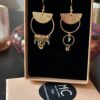 Boucles d'oreilles écrous dépareillées turquoise Oh la la !